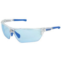 Dominator DM3 Safety Glasses, Polycarbonate Light Blue Lens, MAX6, Clear Polycarbonate/Blue TPR 135-DM1323PF