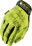 The Original Hi-Viz Gloves, Synthetic Leather/TPR/TrekDry, Size 9/Medium, Fluorescent Yellow 484-SMG-91-009