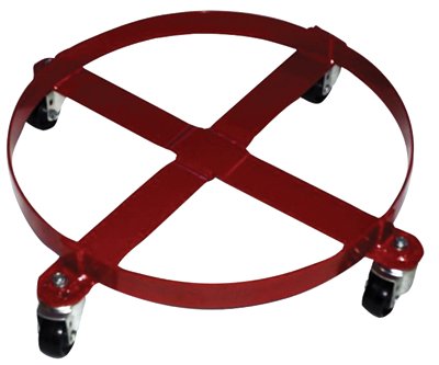 Welded Drum Dolly, 4-Wheel, 800 lb, 6-1/4 in h x 30-1/2 in w 310-40146