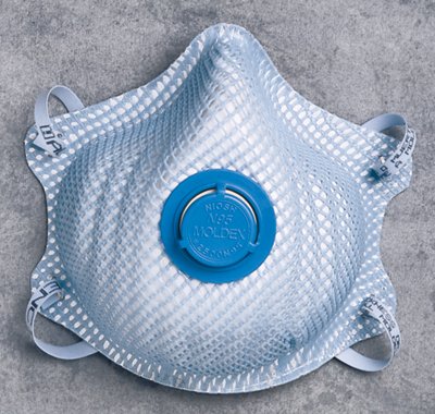 2500 Series N95 Particulate Respirators, Half-facepiece, 2-Strap, Medium/Large 507-2500N95