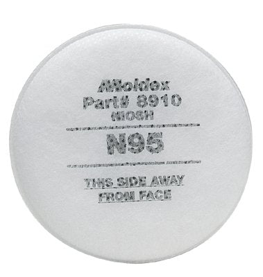 8000 Series Particulate Filter, Non-Oil Based Particulates, N95, White 507-8910