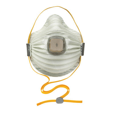 Airwave N100 Disposable Particulate Respirator, Non-Oil Particulates, Medium/Large, White 507-4700N100