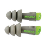 Alphas Reusable Earplug, Vinyl, Green/Gray, Uncorded 507-6430