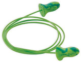 Meteors Disposable Earplugs, Foam, Green, Corded, Small 507-6632