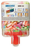 PlugStation Earplug Dispenser, Disposable Plastic Bottle, Foam Earplugs, Assorted Color Swirls/Streaks, SparkPlugs 507-6644