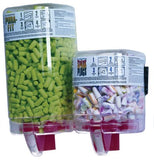 PlugStation Earplug Dispenser, Disposable Plastic Bottle, Foam Earplugs, Bright Green, Pura-Fit 507-6844