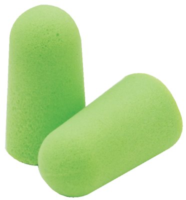 Pura-Fit Foam Earplugs, Foam, Bright Green, Uncorded 507-6800