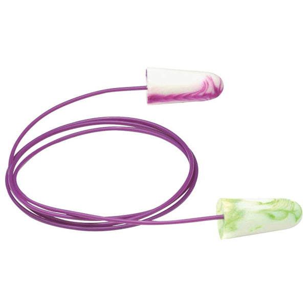 SparkPlugs Foam Earplugs, Foam, Assorted, Corded 507-6654