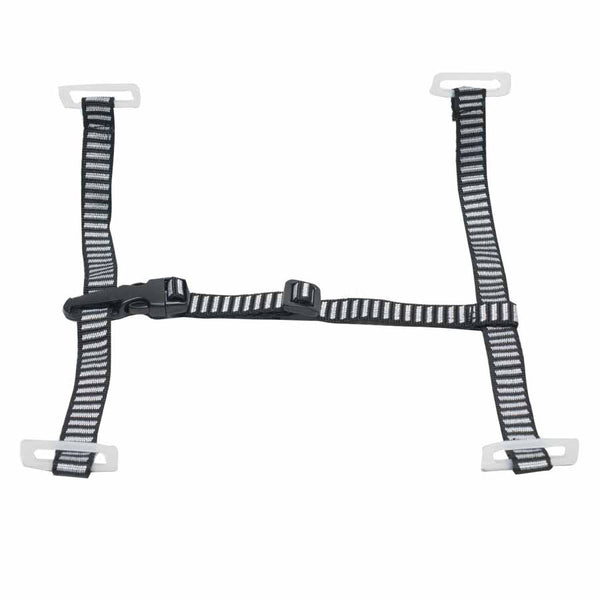 4-Point Chinstrap, V-Gard Hardhats, One Size, Black/White 454-10124238
