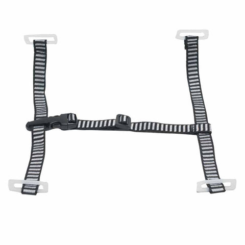 4-Point Chinstrap, V-Gard Hardhats, One Size, Black/White 454-10124238