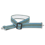Chinstrap, for MSA Hard Hats, Attaches to Shell, 3/4 in W, Gray/Blue Stripes 454-10171104