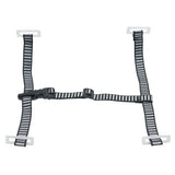 Chinstrap, for MSA Hard Hats, Attaches to Suspension, 3/4 in W, Gray/ Blue Stripes 454-10171107