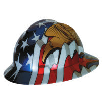 Freedom Series V-Gard Helmet, Fas-Trac III, Slotted, American Flag w/2 Eagles 454-10071159