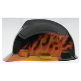 Specialty V-Gard Protective Cap, 4 Point, Cap, Black Fire 454-10092015
