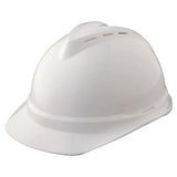 V-Gard 500 Protective Caps and Hats, 4 Point Fas-Trac, Vented Cap, White 454-10034018