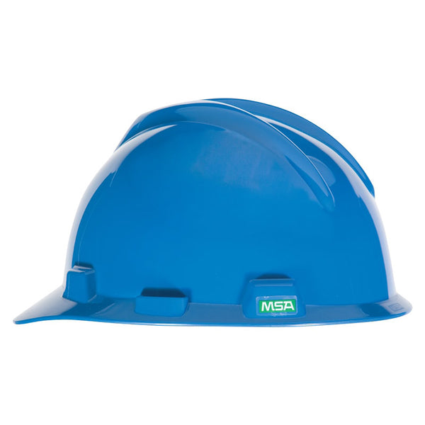 V-Gard 500 Protective Caps and Hats, 4 Point Fas-Trac, Vented Cap, Blue 454-10034019