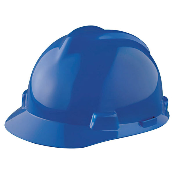 V-Gard Slotted Hard Hat Cap, Staz-On Suspension, Blue 454-463943