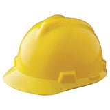 V-Gard Slotted Hard Hat Cap, Staz-On Suspension, Yellow 454-463944