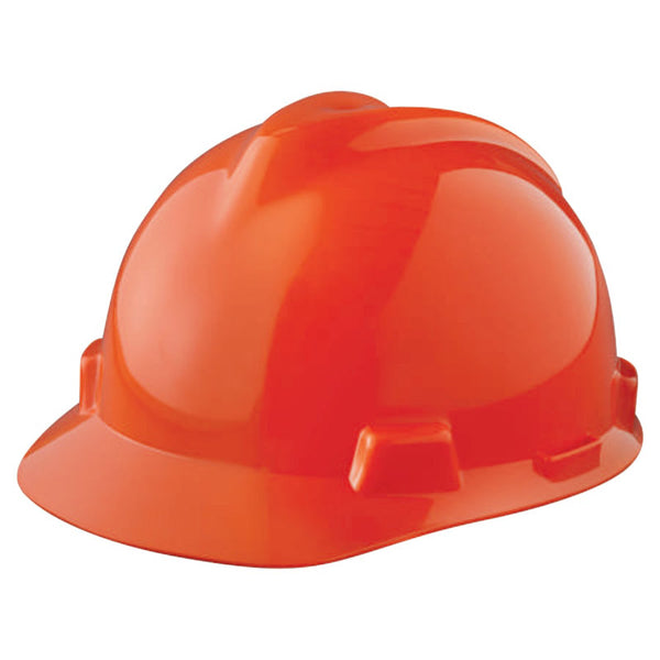 V-Gard Slotted Hard Hat Cap, Staz-On Suspension, Orange 454-463945