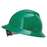 V-Gard Protective Hats, Fas-Trac Ratchet, Hat, Green 454-475370