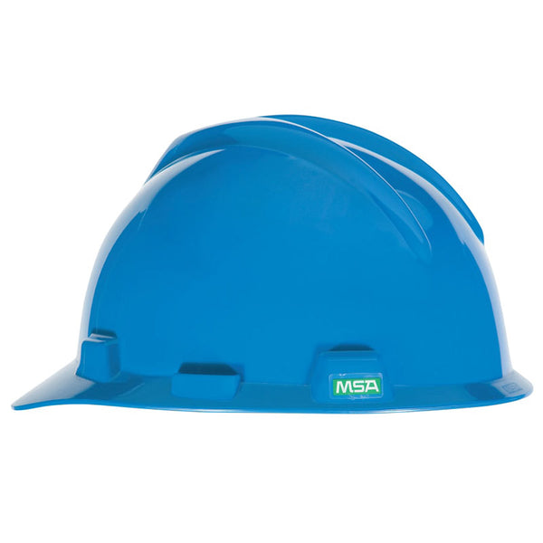 V-Gard Slotted Hard Hat Cap, Staz-On Suspension, Blue 454-476928