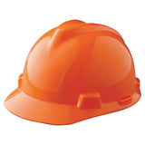 V-Gard Slotted Hard Hat Cap, Fas-Trac III Suspension, Hi-Viz Orange 454-488146