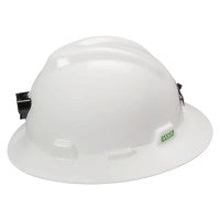 MSA Specialty V-Gard Protective Caps and Hats, Fas-Trac III, w/Lamp Bracket & Cord Holder, WH 454-815009
