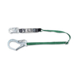 V-Series Standard Single-Leg Adjustable Shock Absorbing Lanyard, 6 ft, Large Snaphooks 454-10191757