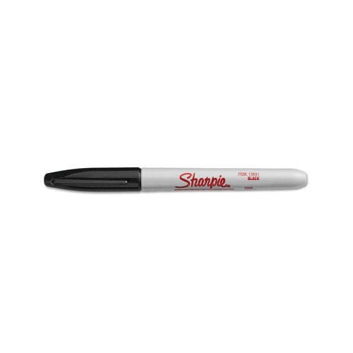 Industrial Permanent Marker, Black, Fine, Bullet 652-13601A