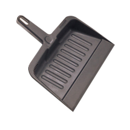 Dust Pan, 8-1/4 in W x 12-1/4 in L, Plastic, Charcoal 640-FG200500CHAR