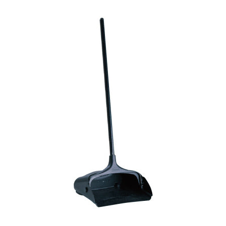 Executive Series Lobby Pro Dustpan, w/Handle, 11-1/4 in x 12-3/4 in, Plastic, Black 640-FG253100BLA