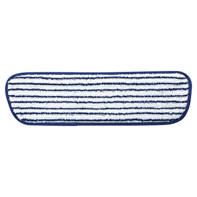 Microfiber Finish Pad, 18 x 5 1/2, Blue/White 640-FGQ80000WH00