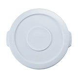 BRUTE Round Container Lid, for 2632 32-gal Waste Containers, 22-1/4 in dia, Gray 640-FG263100GRAY