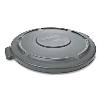 BRUTE Round Container Lid, for 2643 44-gal Waste Containers, 24-1/2 in dia, Gray 640-FG264560GRAY