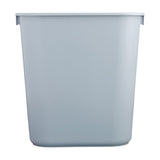 Deskside Wastebaskets, 41 1/4 qt, Plastic, Gray 640-FG295700GRAY