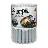 Metallic Permanent Marker, Silver-Gray, Fine Tip 652-39013