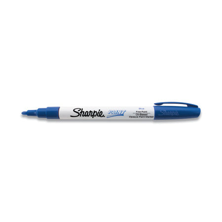Oil Based Paint Marker, Blue, Fine, Fine Bullet 652-35536