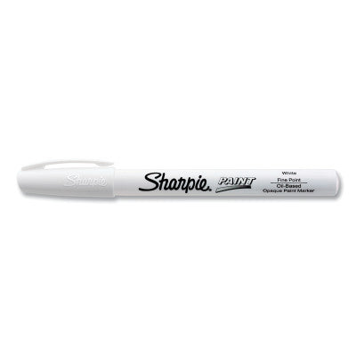 Paint Marker, White, Fine, Bullet 652-35543