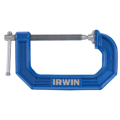 C-Clamp, 4 in Throat Depth, 3 in Opening, Blue 586-225103ZR