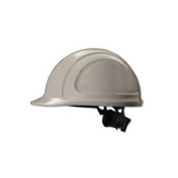 North Zone N10 Ratchet Hard Hat, 4 Point, Front Brim, Gray 068-N10R090000