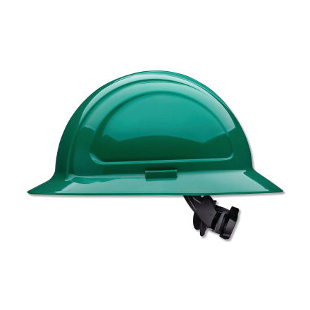 North Zone N20 Full Brim Hard Hat, Ratchet, Green 068-N20R040000