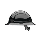 North Zone N20 Full Brim Hard Hat, Ratchet, Black 068-N20R110000