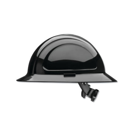 North Zone N20 Full Brim Hard Hat, Ratchet, Black 068-N20R110000