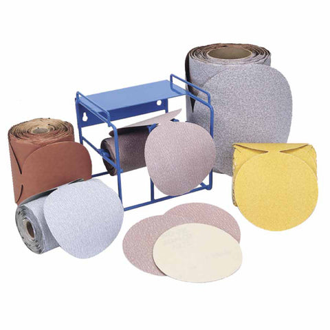 A275 NO-FIL Stick & Sand Paper Discs, Aluminum Oxide, 5 in Dia., 320 Grit 547-66261131456
