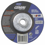 Gemini FastCut Depressed Center Wheel, 4-1/2 in Thick, Aluminum Oxide 547-66252843585