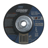 Gemini RightCut Right Angle Cut-Off Wheel, Type 27, Aluminum Oxide, 4-1/2 in x 3/32 in x 5/8 -11, 24 Grit 547-66252842027