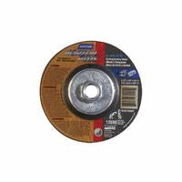 Type 27 NorZon Plus Depressed Center Wheel, 4-1/2 in dia, 1/8 in Thick, 5/8 in Arbor, 24 Grit 547-66252843323