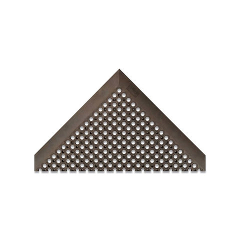 Oct-O-Flex Drainage Entrance Mat, 599, 1/2 in x 2 ft W x 3 ft L, Natural Rubber, Black 921-599S0023BL