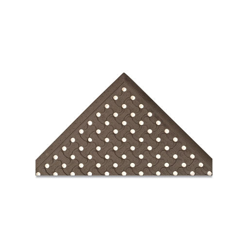 Superflow Reversible Drainage Anti-Fatigue Mat, T18, 5/8 in x 3 ft W x 5 ft L, General Purpose Rubber, Black 921-T18S0035BL