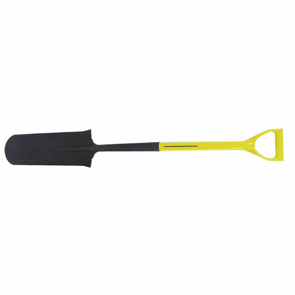 Ergo Power Drain Spade, 14 in x 4.75 in Round Pt Blade, 27 in Fiberglass D-Handle 545-72-092